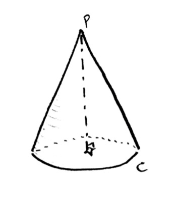 Image of a right circular cone.